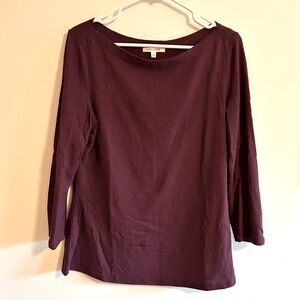 Crop Sleeve Boatneck Sweater